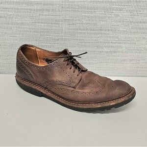 Mens Allen Edmonds Brown Leather Thousand Oaks Wingtip Oxford Shoes Sz 10.5 B